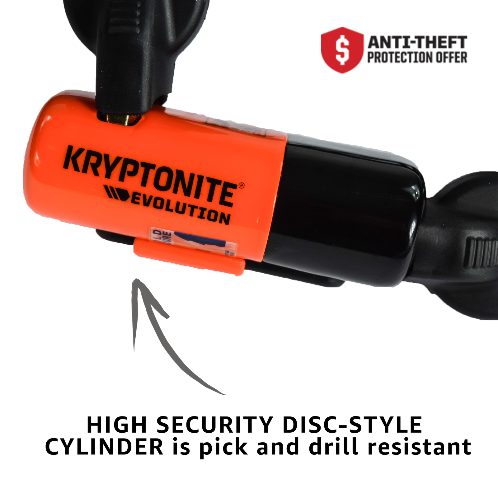 Kryptonite Evolution Series 4 1016 Integrated Chain 5.25ft (160cm)