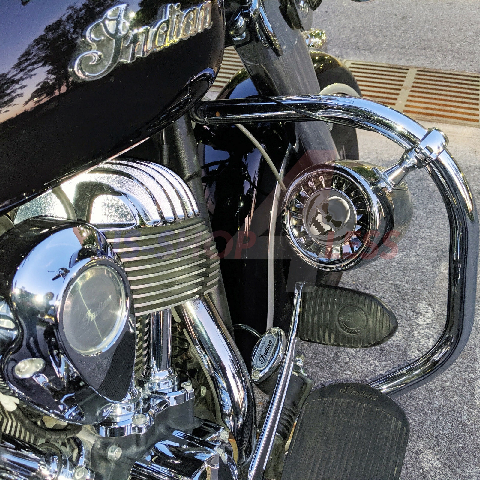 600W Bluetooth Waterproof Stereo Speakers Audio Amp System for Harley Ape Hanger