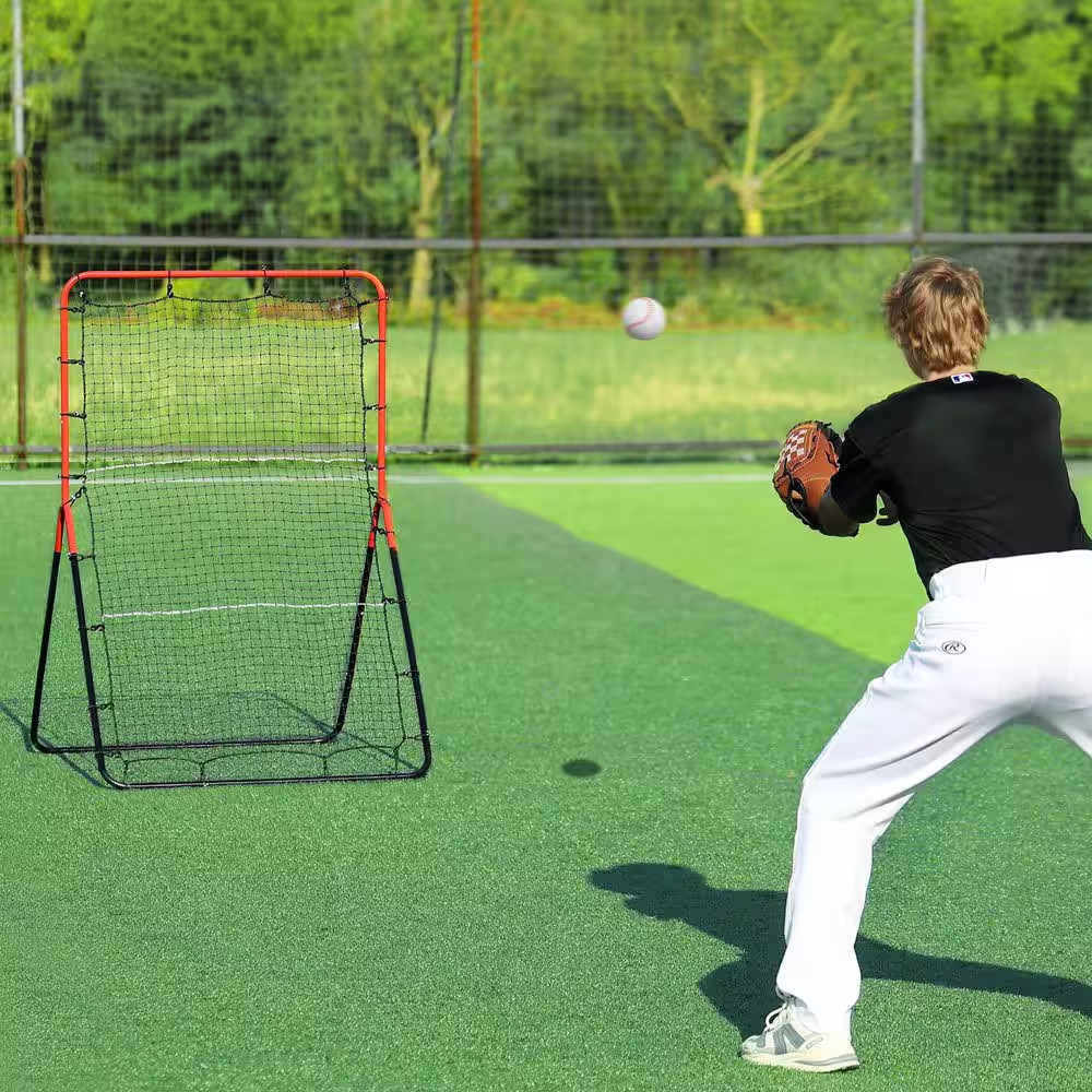 Franklin Sports Baseball Rebounder Net - 3-Way Baseball + Softball Pitchback Net