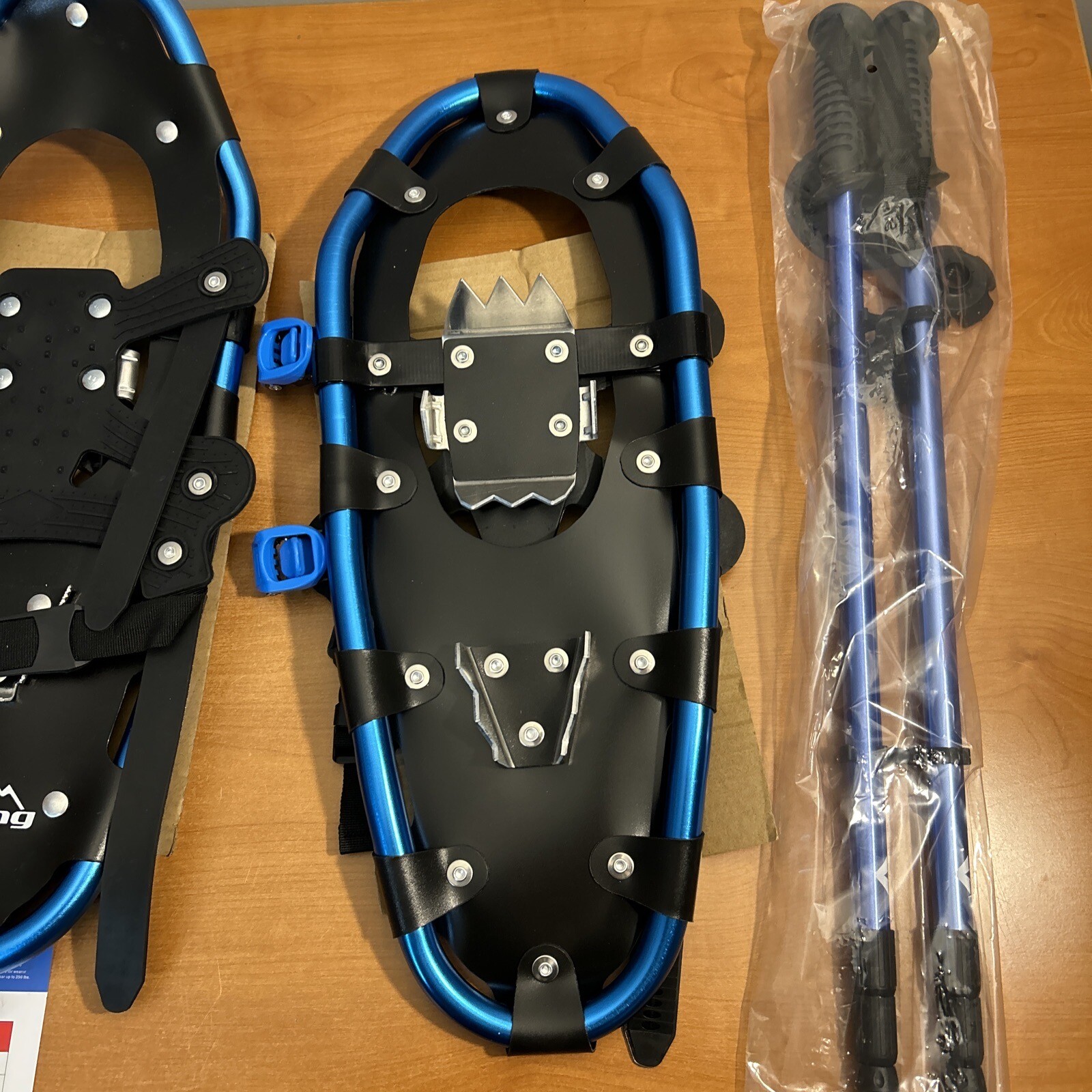 Snowshoes for Men Women Kids Gpeng 821 Xtreme Lightweight BLUE 21", 70 - 150 LBS