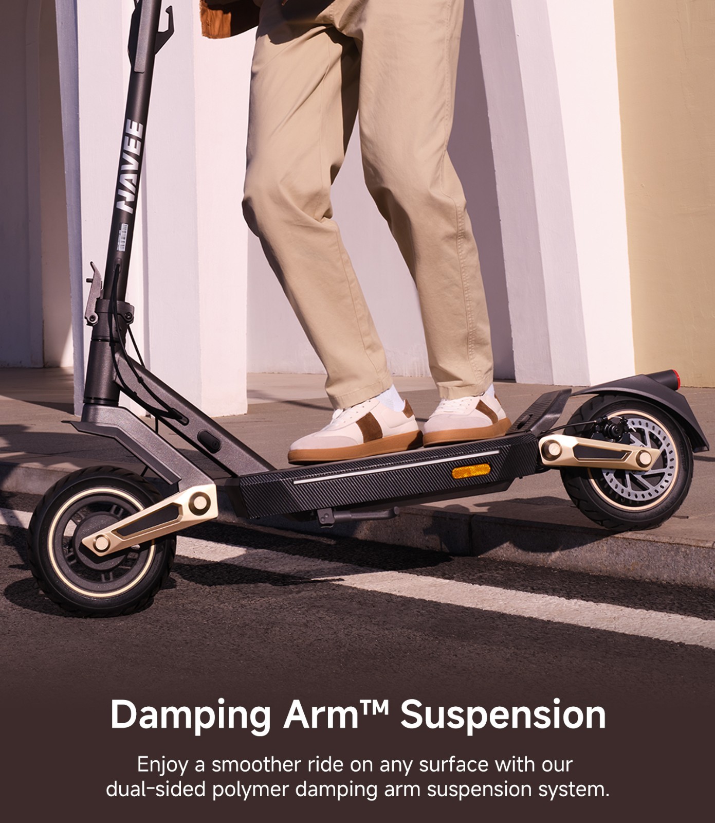 Navee ST3Pro Foldable Electric Scooter 25MPH Long Range Off-Road 10" Tires Adult