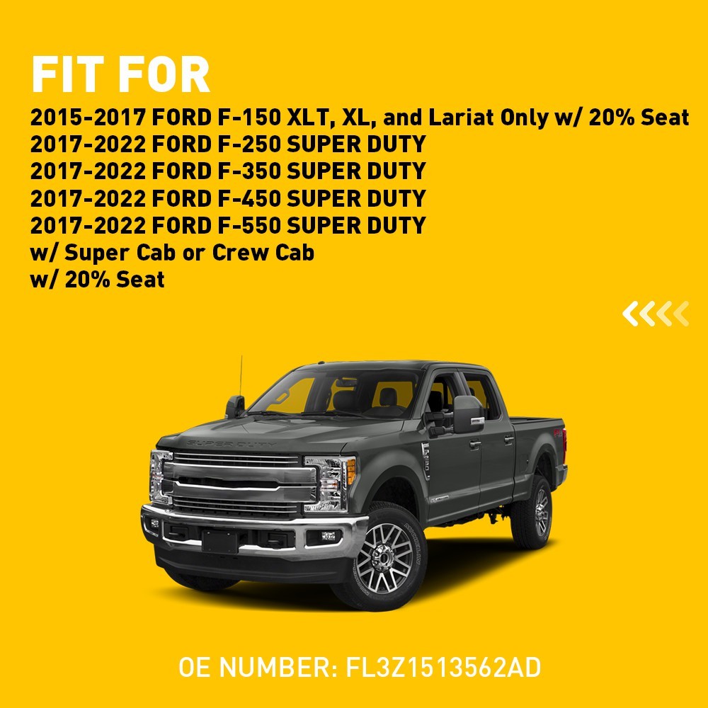 For 2017-2022 Ford F250 F350 F450 SD F550 Center Console Cup Holder Armrest Pad