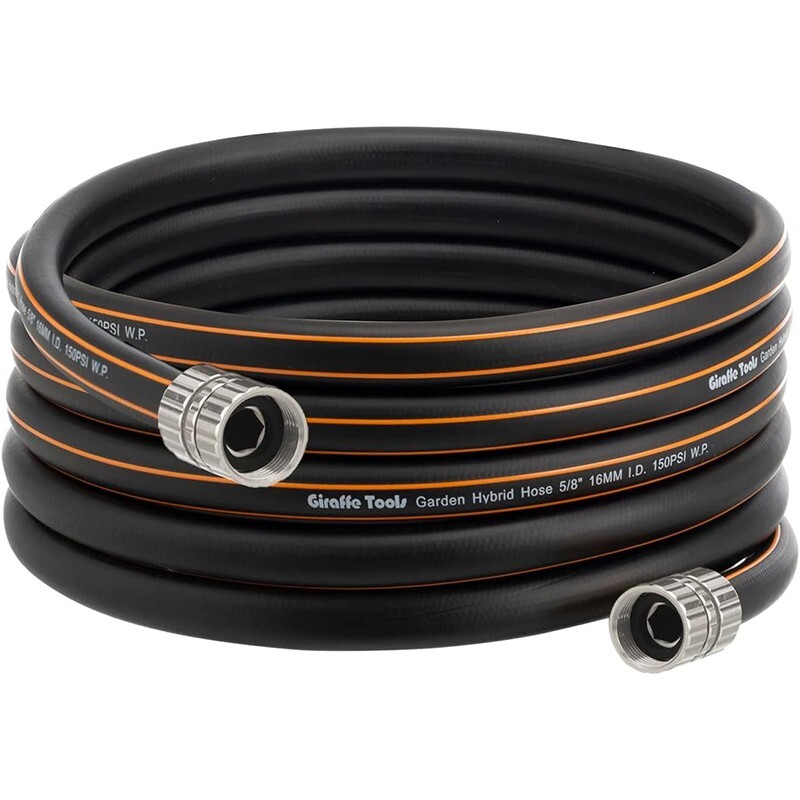 Giraffe Tools Water Leader Hose Custom Length Rubber Garden Hose 5/8" xAll Sizes
