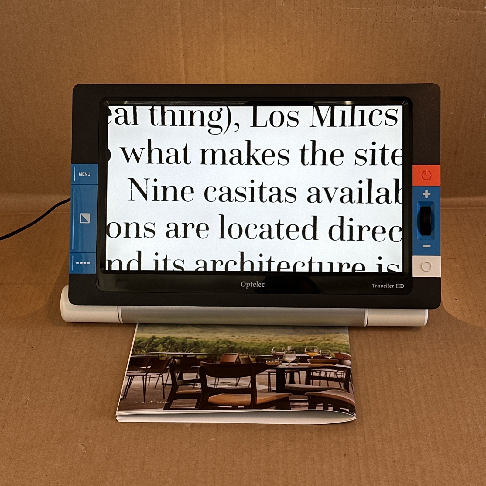 Optelec Traveller HD Portable Low Vision Video Magnifier 13.3 Inch Screen TESTED