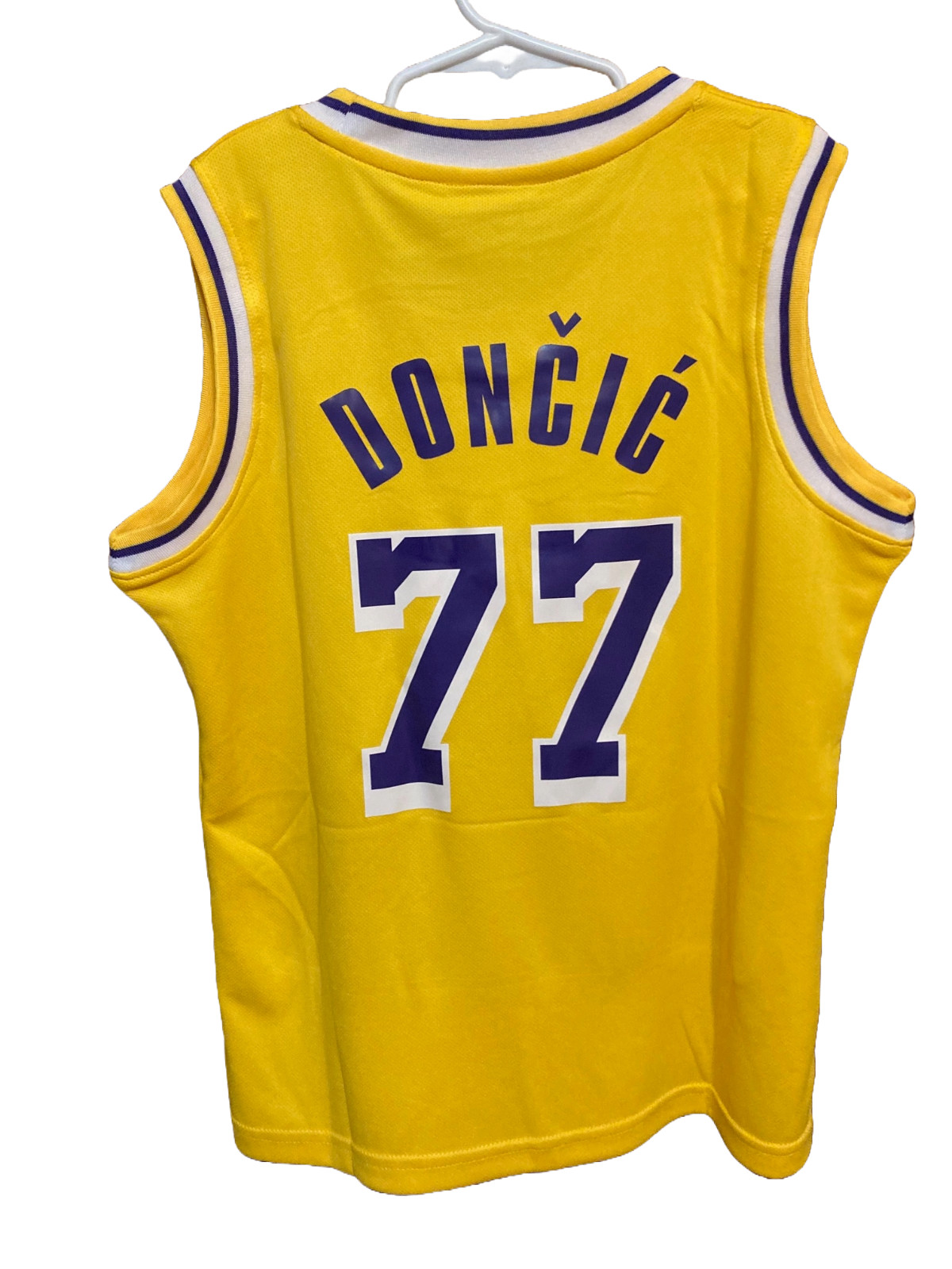 Luka Dončić #77 Lakers Kids Basketball Practice Set - Jersey/Shorts