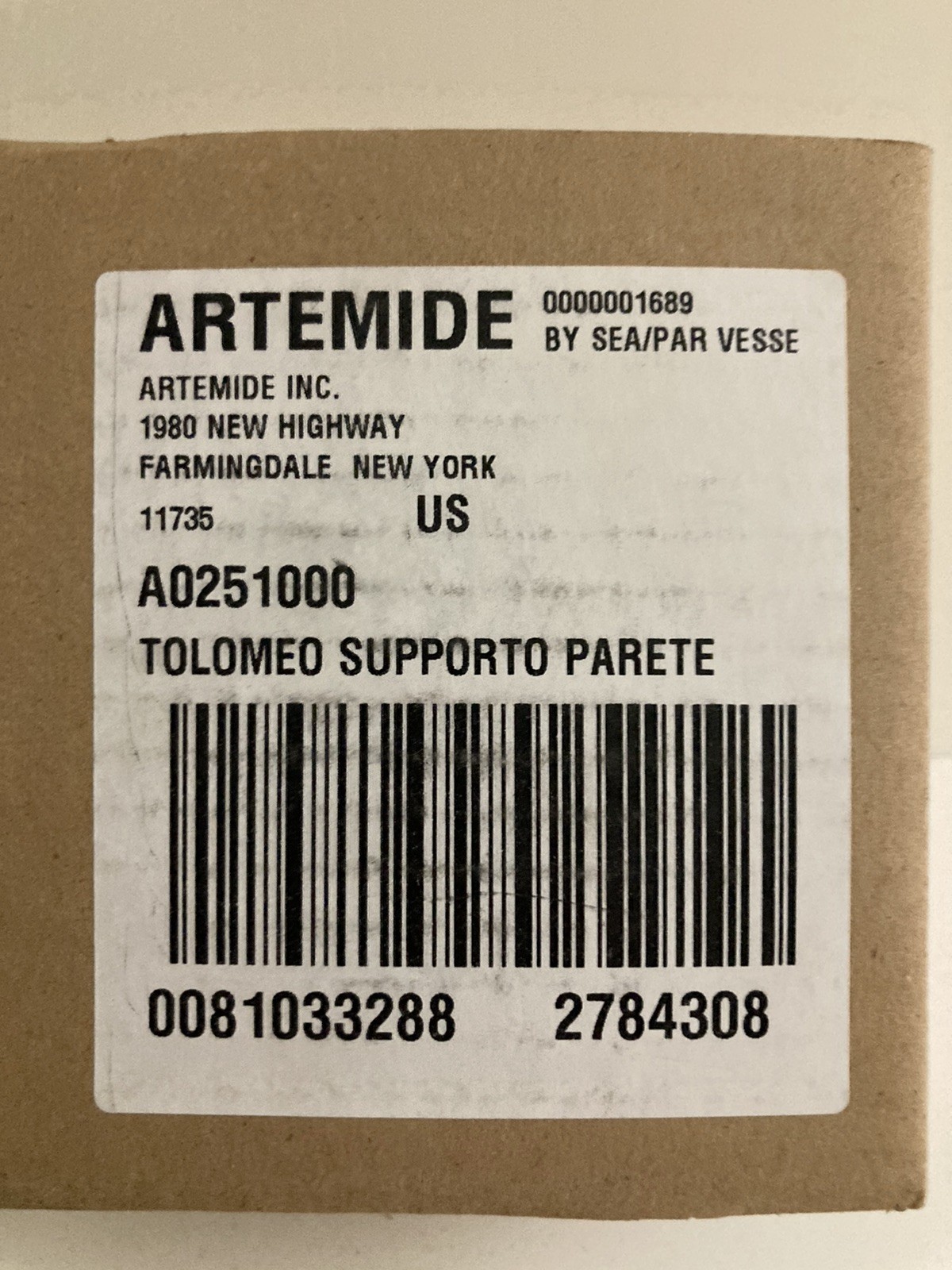 New Artemide Tolomeo Wall Bracket | Aluminum | Wall Mount