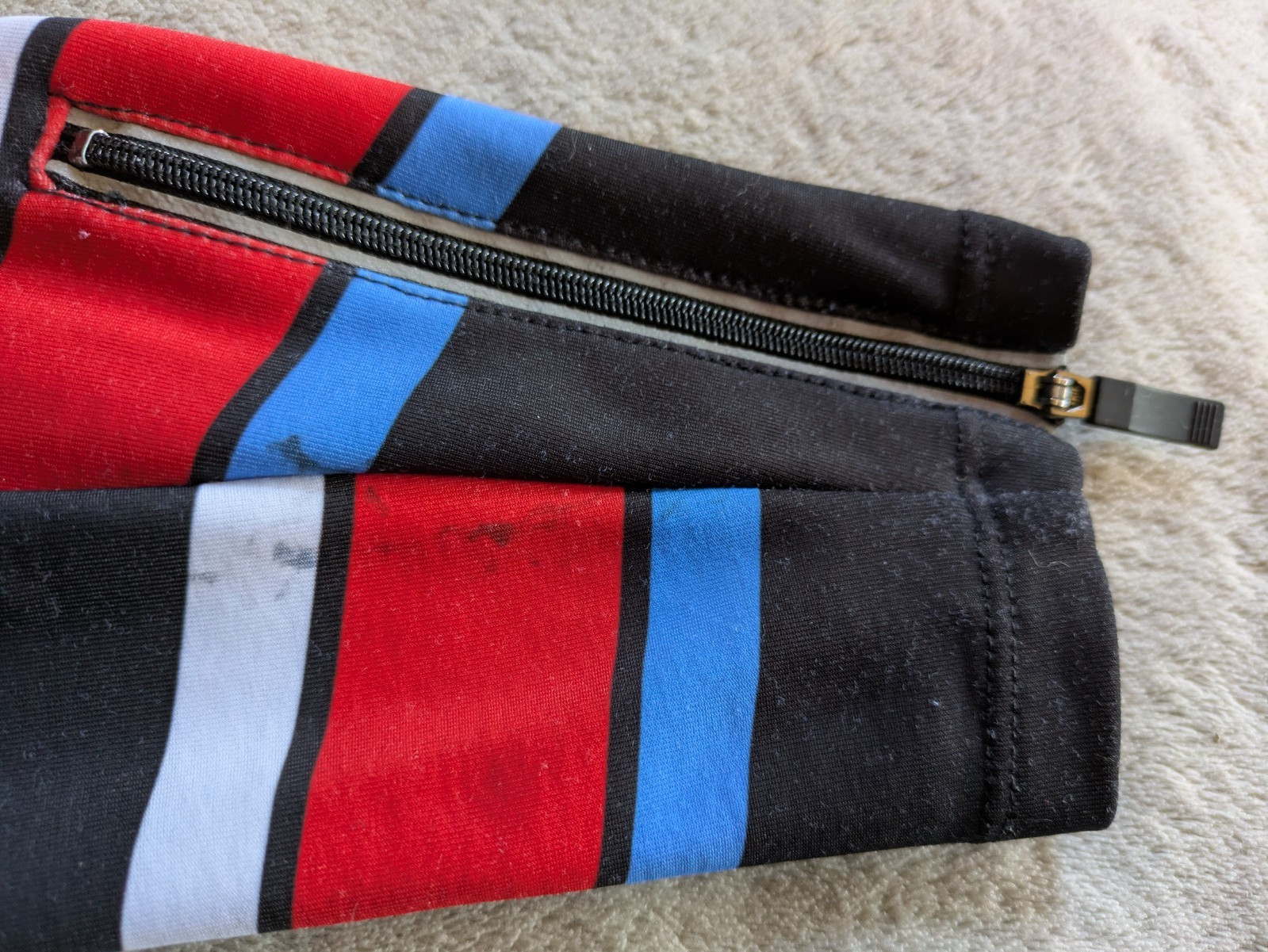 CASTELLI Cycling Leg Warmers Adult L Black Red White Blue