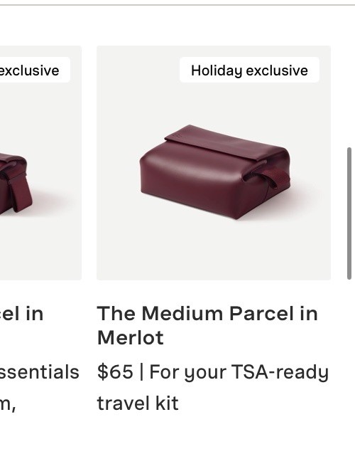 Cadence Medium Magnetic Parcel Holiday Red Merlot NEW Limited Edition NIB