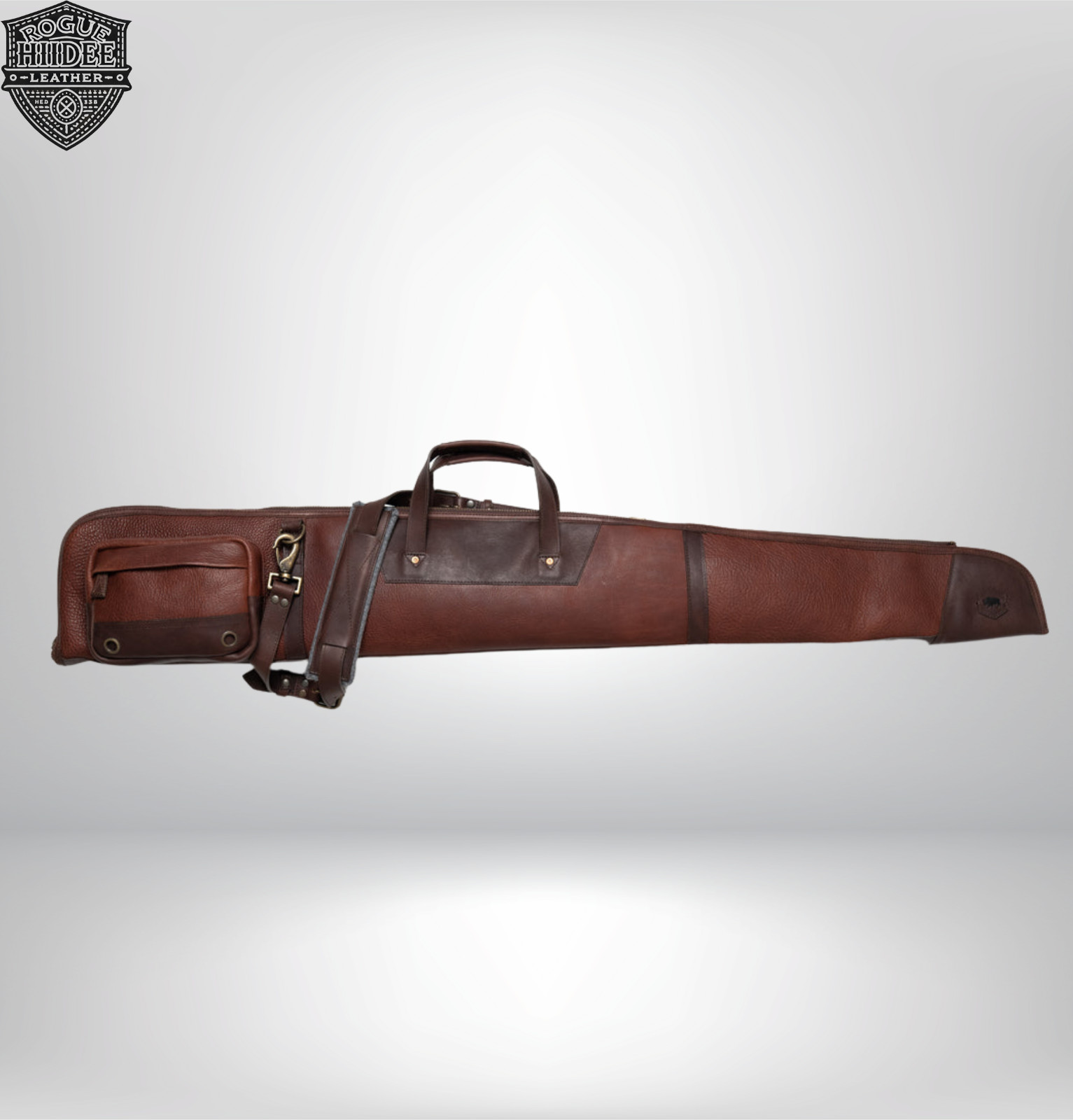 Leather Shotgun Slip Case Brown –Padded Rifle Gun Cover Vintage Hunting Bag Gift