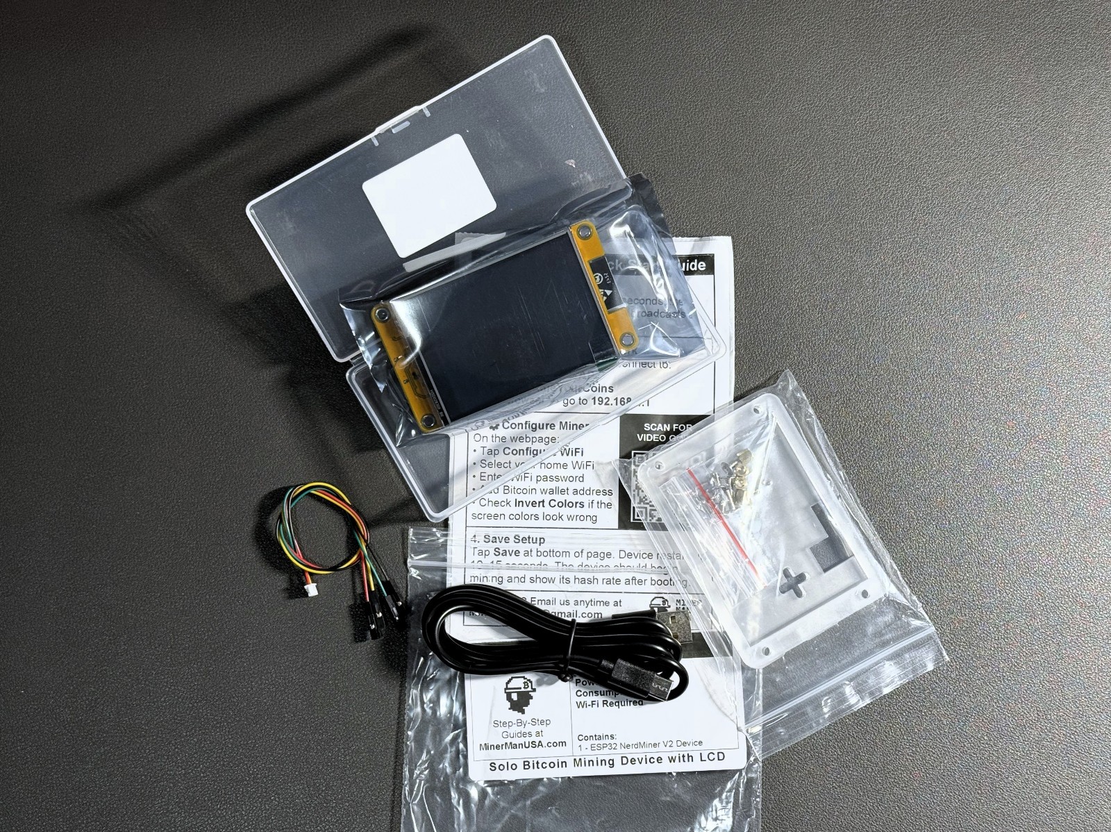 NMminer Over 1000KH/s USB NerdMiner V2 Bitcoin Solo Lottery Miner - Pre-Licensed