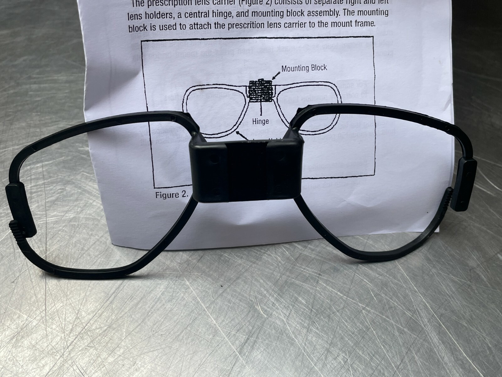 M40, M42 Gas Mask Optical Insert Mount Kit 4240-01-389-7152 for Rx Lens Carrier