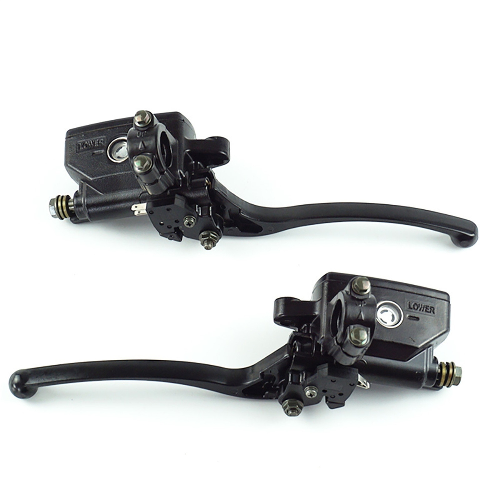7/8" Motorcycle Handlebar Hydraulic Brake Clutch Master Cylinder Lever (Black)