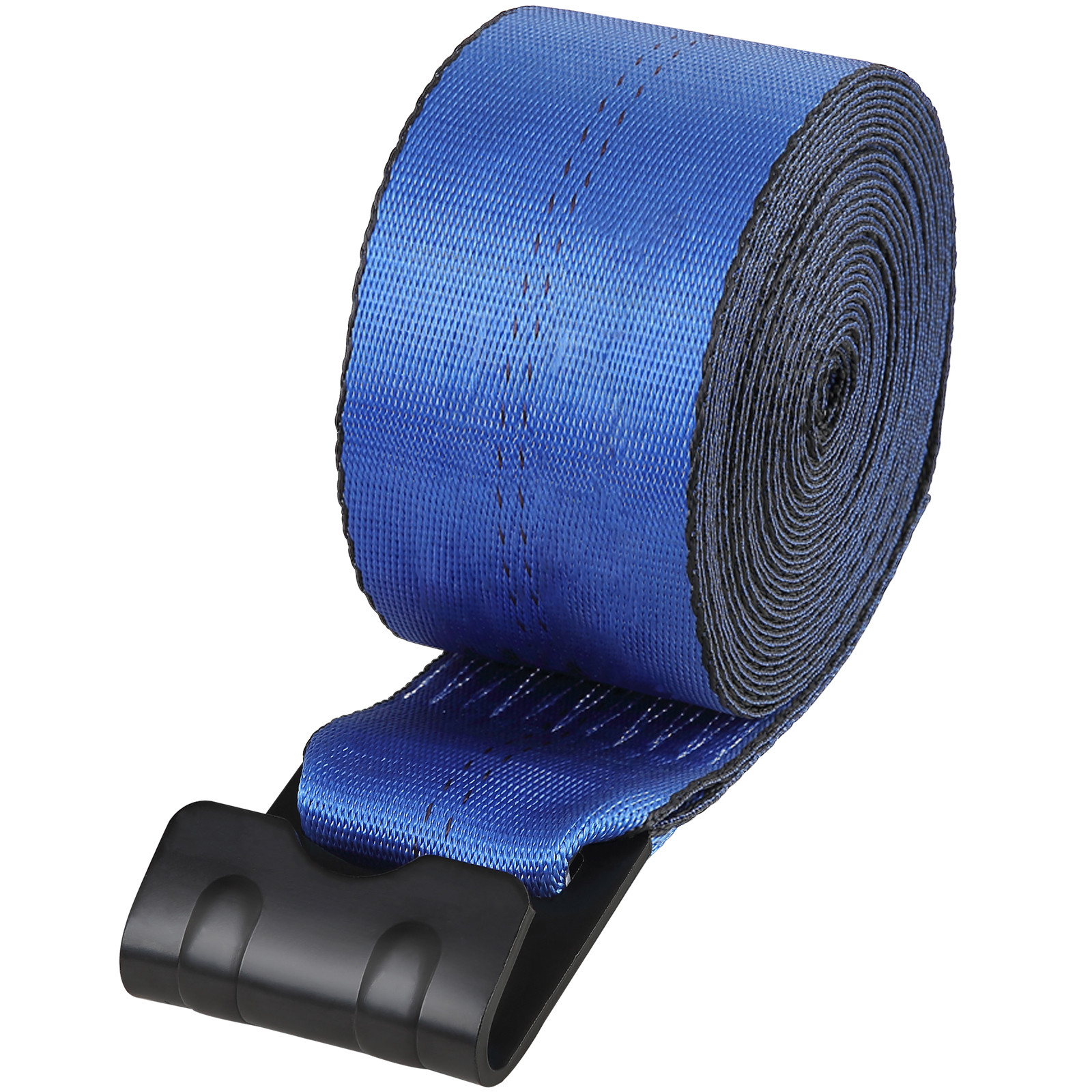 10 Pack Truck Straps 4" x 30' Winch Straps w/Flat Hook for Towing Blue 18000 lbs