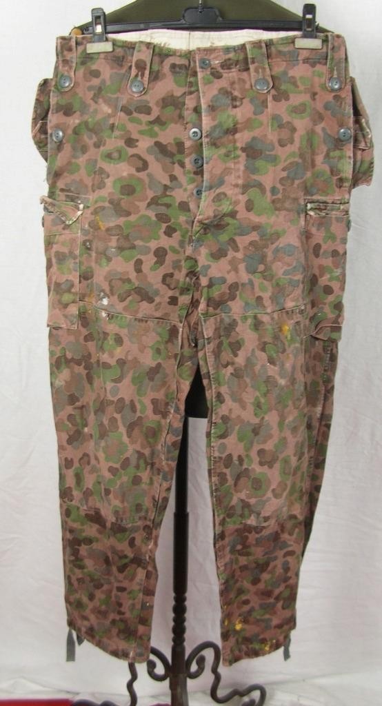 VINTAGE HBA 1972 Austrian AUSTRIA ARMY M57 Pea Dot CAMO FIELD TROUSERS