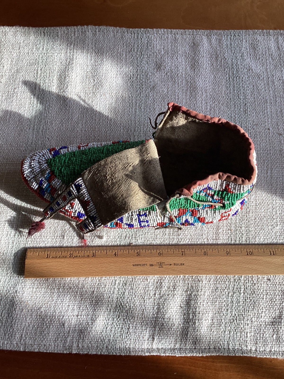 c1910 Native American Sioux Ceremonial Moccasins great colors & condition