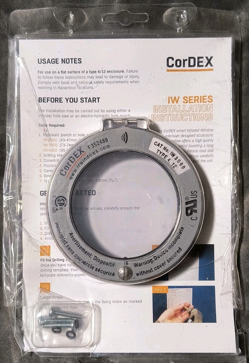 CORDEX IW3000 Round IR Window, Crystal 22F422