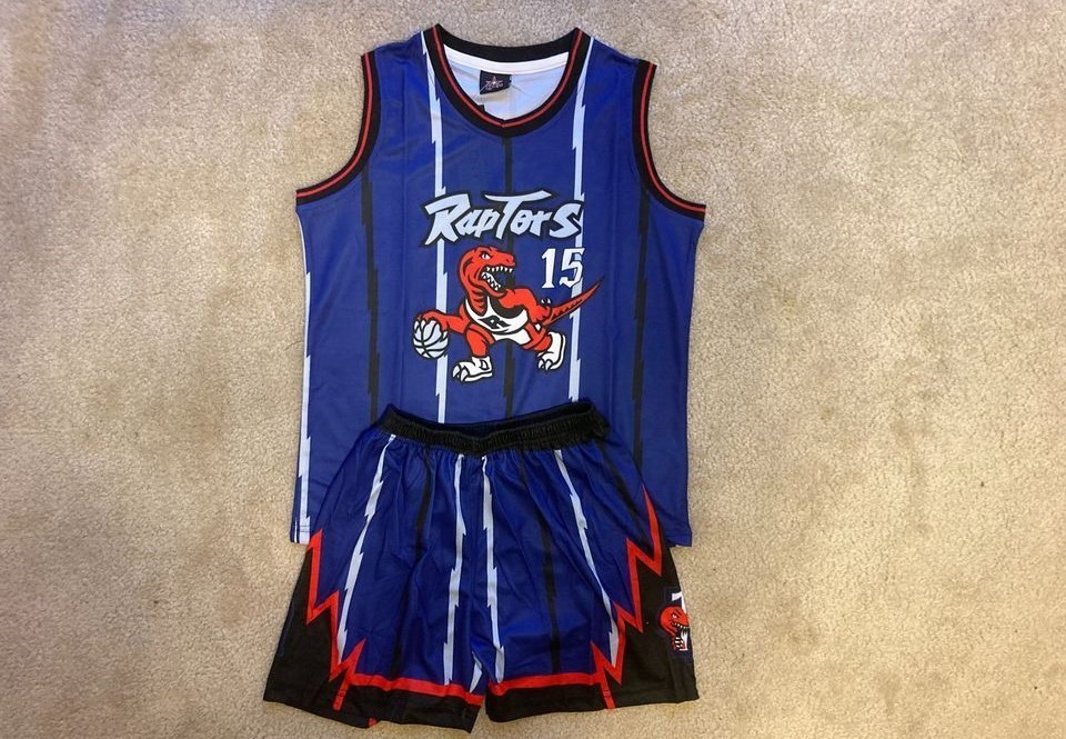 Youth Carter Jersey Shorts Raptors Basketball 2T thru XL 14-16 costume or play