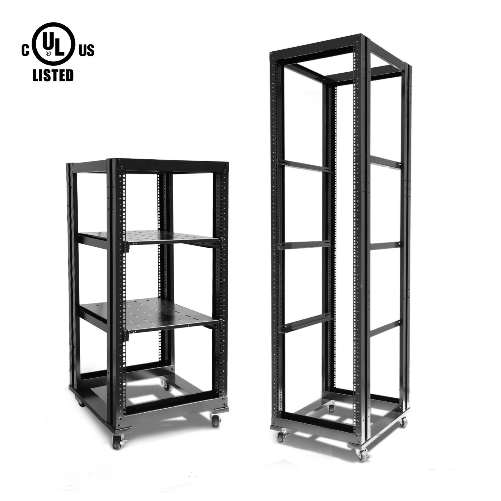 RAISING ELECTRONICS 15 22 36 42U 4 Post Open Frame 19inch Server/Audio Rack UL