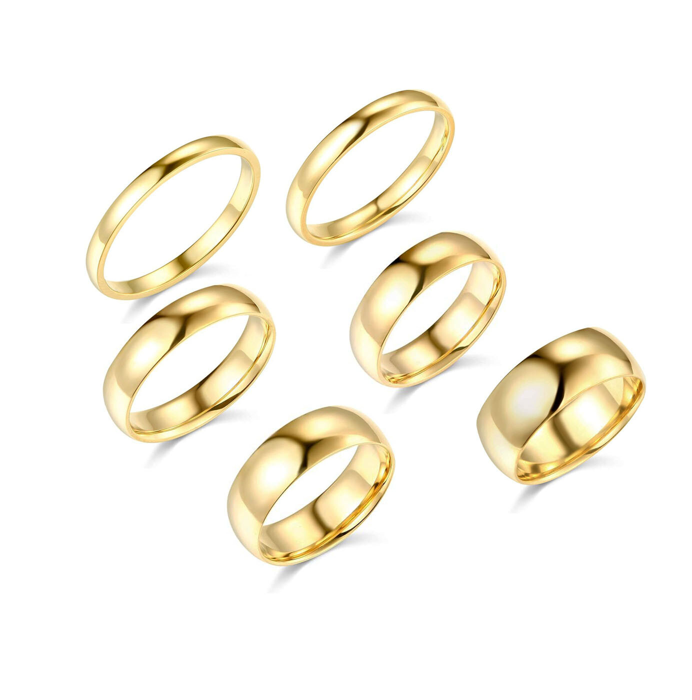 14k Solid Yellow White Gold 2mm 3mm Fit Engagement Wedding Band Gift With Box