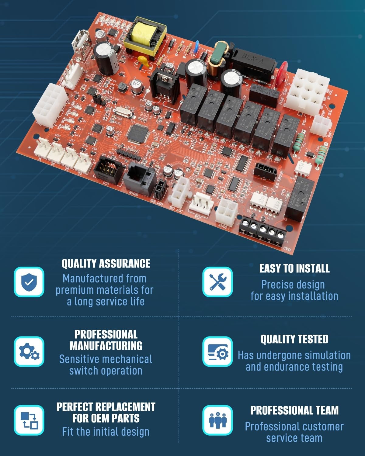 NEW Manitowoc 000008309 Control Board Fit for Manitowoc Ice Maker I0600 I0870C