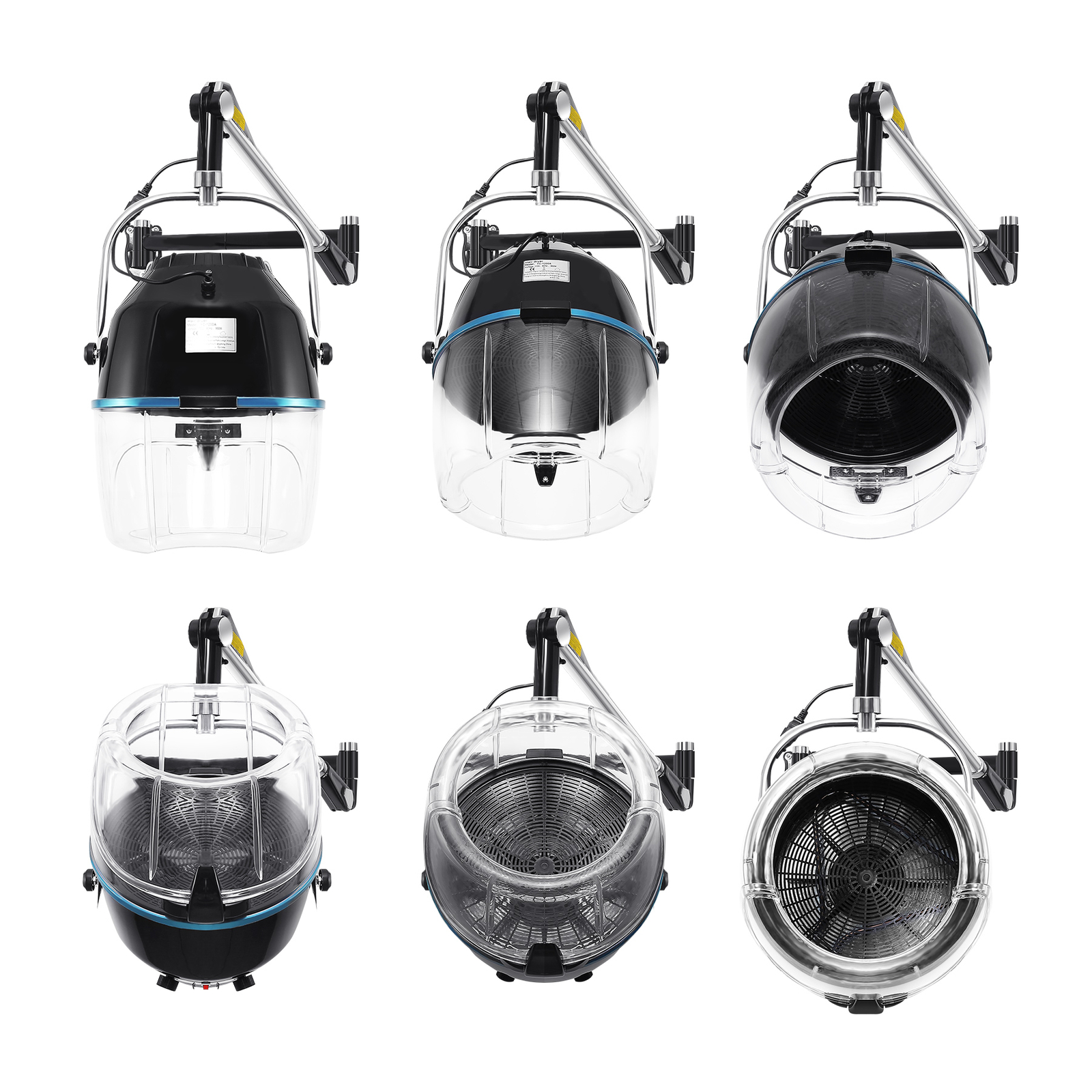 900W Wall Mount Hair Bonnet Hood Dryer Home Salon Perming Heat Hairdressing