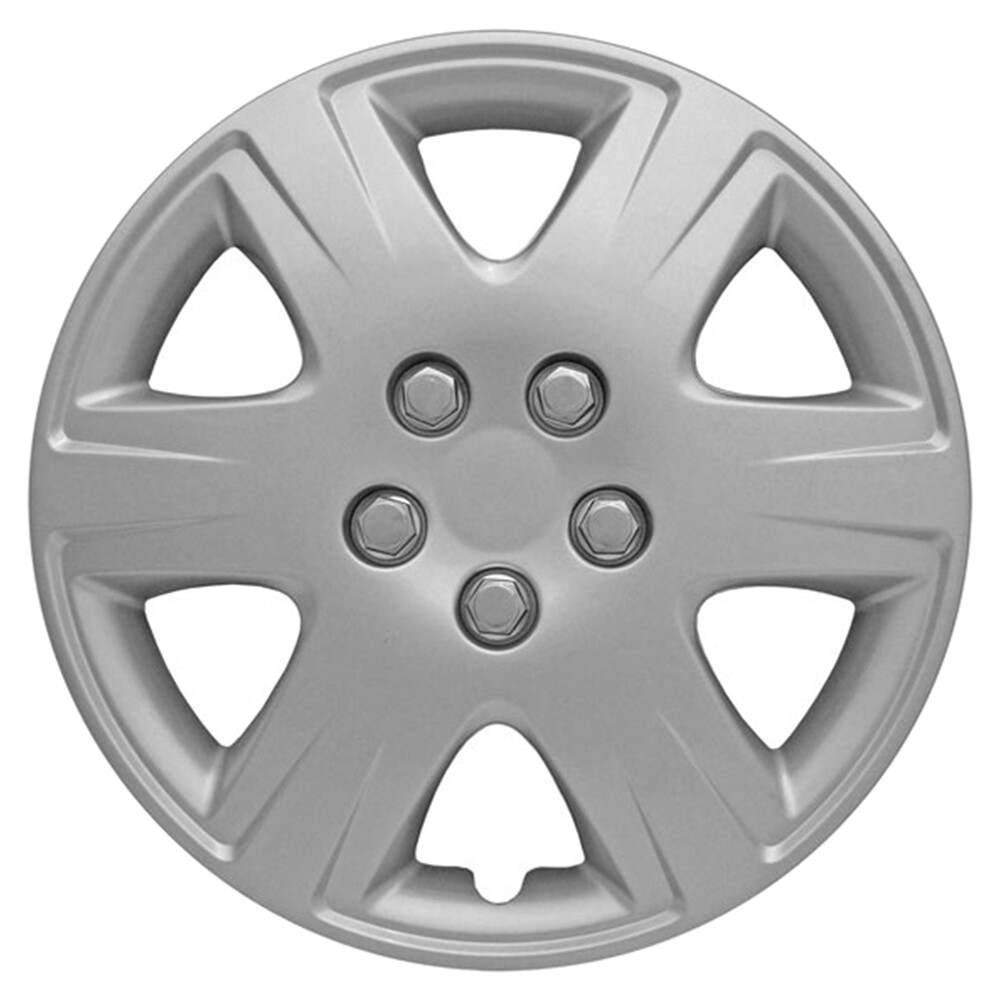 15' Push-on Silver Wheel Cover Hubcaps for 2005-2008 Toyota Corolla