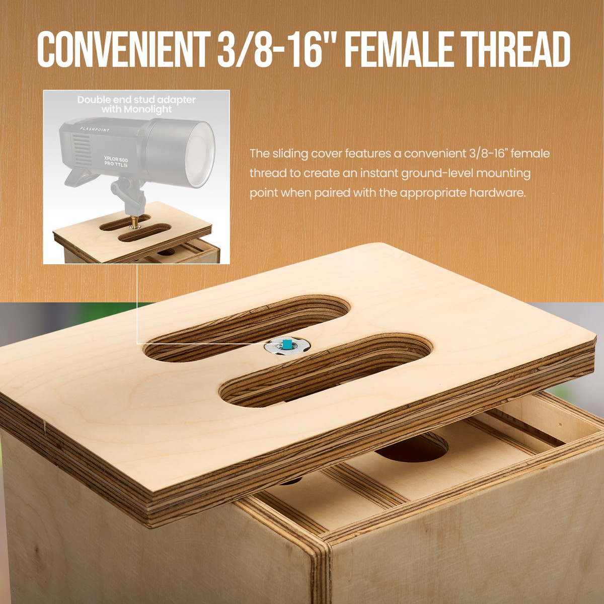 Flashpoint Nested Apple Box 4-in-1 Photography Set