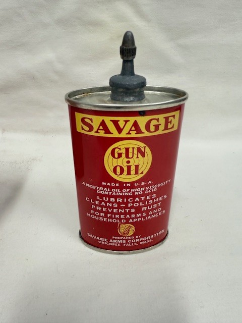Savage Arms Gun Cleaning Kit Oil Tin RustVeto Gun Grease Solvent 3pk Vintage LOT