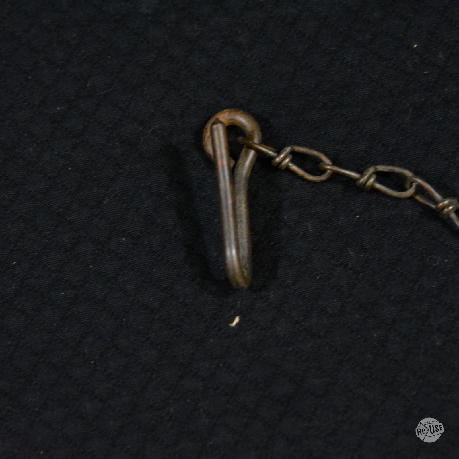 WW1 US Army Brass Trench Whistle with Chain & Hook - Vintage Military G.I. Style