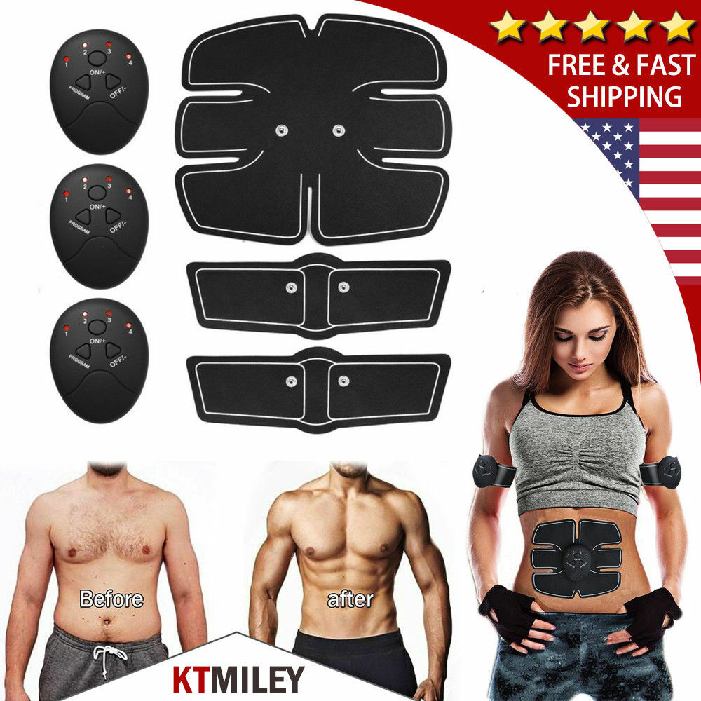 Ultimate EMS AB & Arms Muscle Simulator ABS Training Home Abdominal Trainer Set
