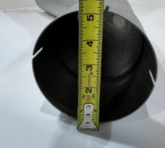 5" ID/OD Aluminized Steel 45 Degree Exhaust Elbow Pipe Mandrel Bend 8 " Long Leg