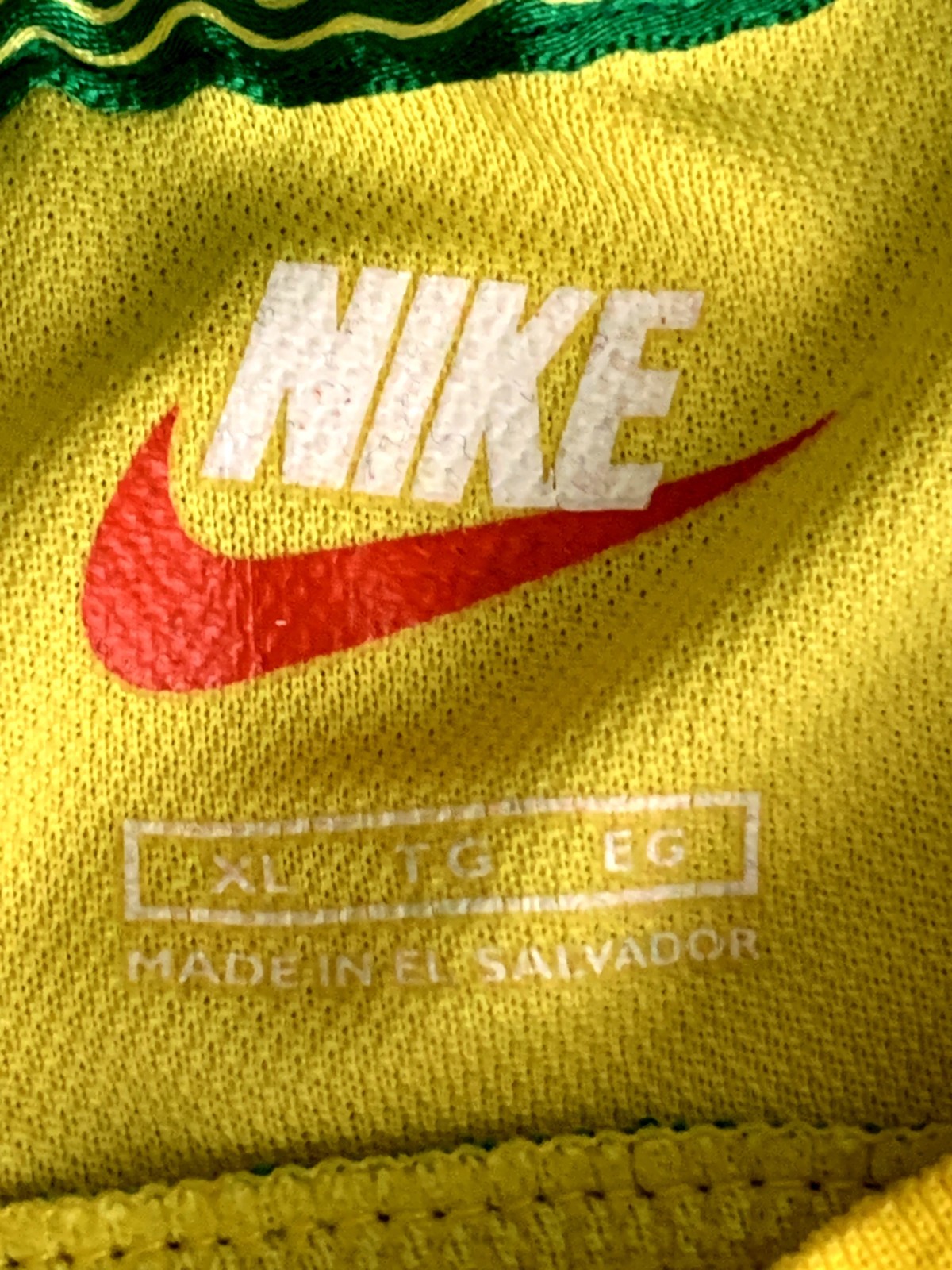 Brazil Home Football Shirt Jersey Nike 1998 1999 Size Mens XL