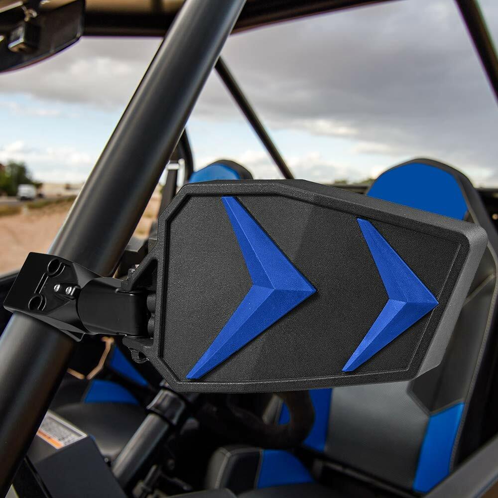 1.75''-2" UTV Side Mirrors Foldable Adjustable for Polaris RZR S 800 900 XP 1000