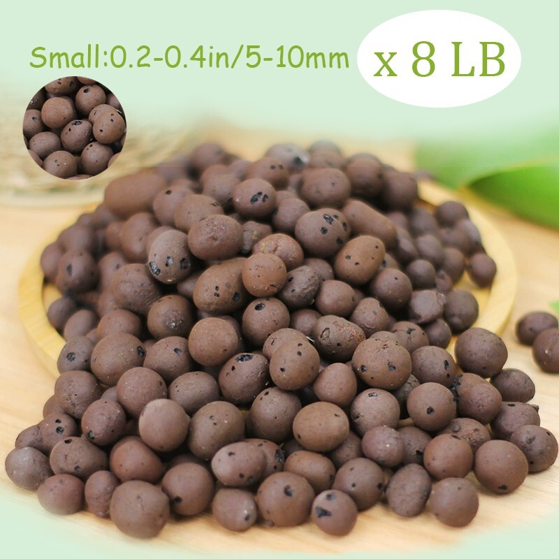 8-30 LBS organic expanded clay pebbles - 5-30mm, suitable for indoor plants