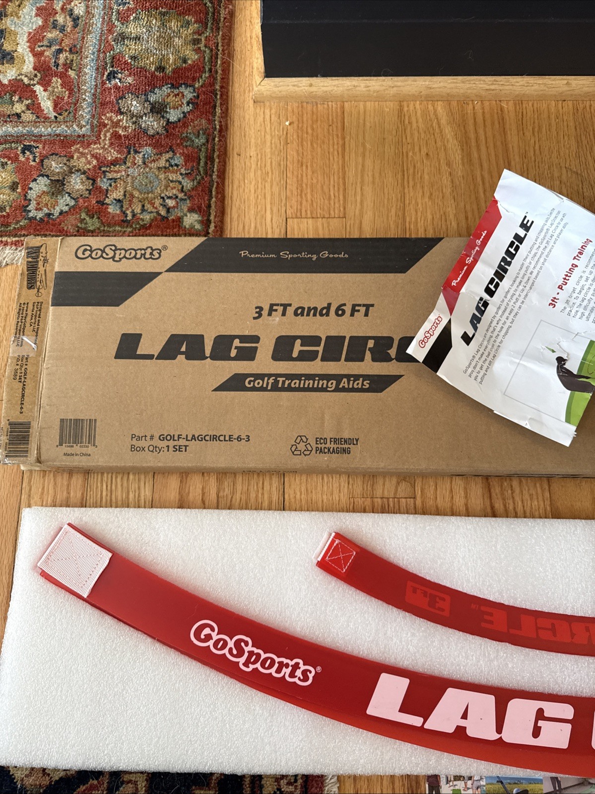 GoSports LAG Circle Putting and Chipping Training Tool - Includes 6 ft and 3 ft