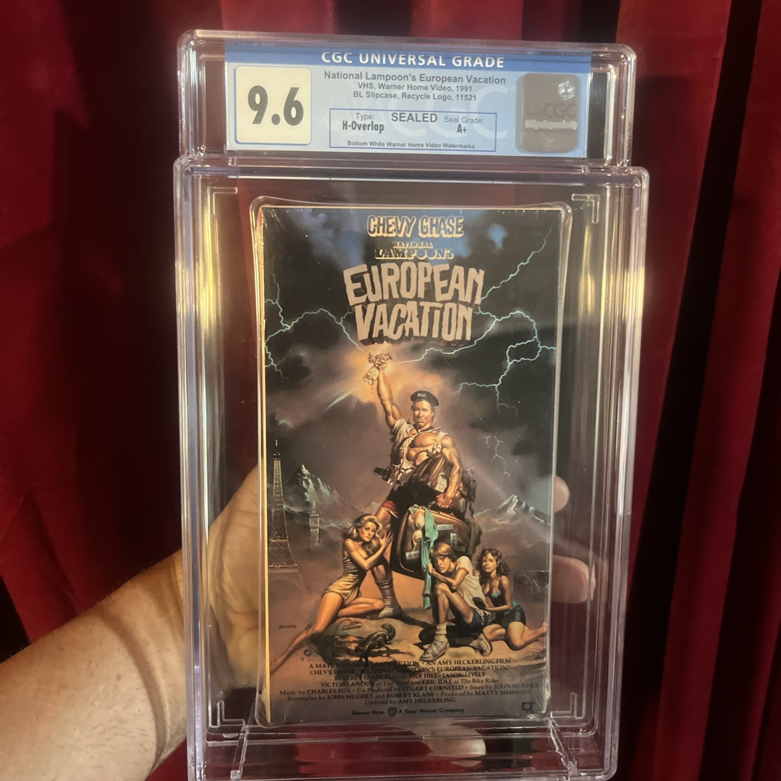 🔥 CGC 9.6 🔥 1991 National Lampoons European Vacation VHS 🔥 HIGH GRADE 🔥