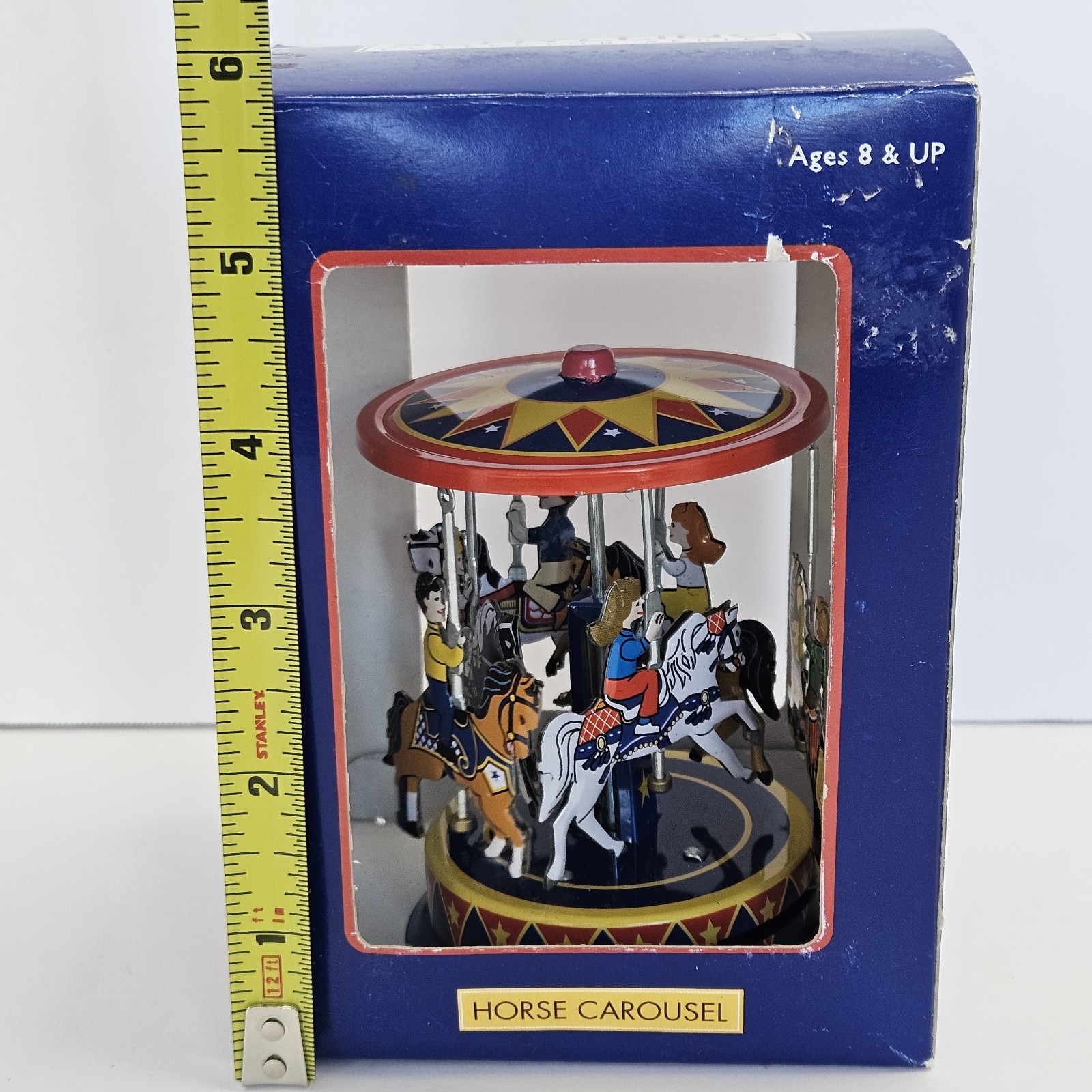 Vintage Schylling Horse Pull & Spin Carousel Collector Series In Box!