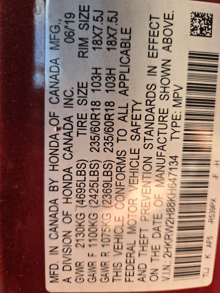 2018-2022 Honda CR-V 7" Display Screen w/o Navigation