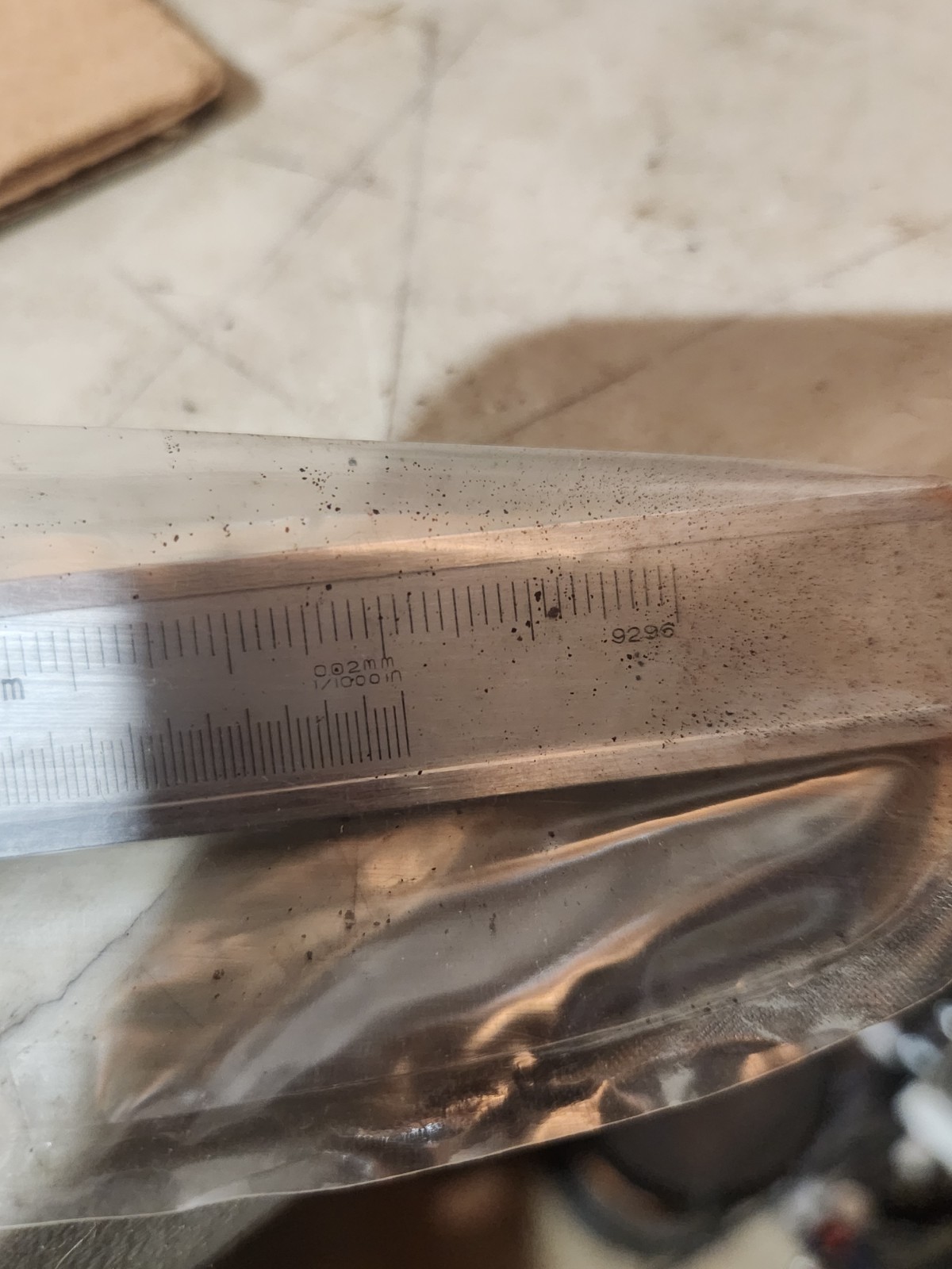 Stainless Hardened Caliper with 0-12"/300mm Measuring Range