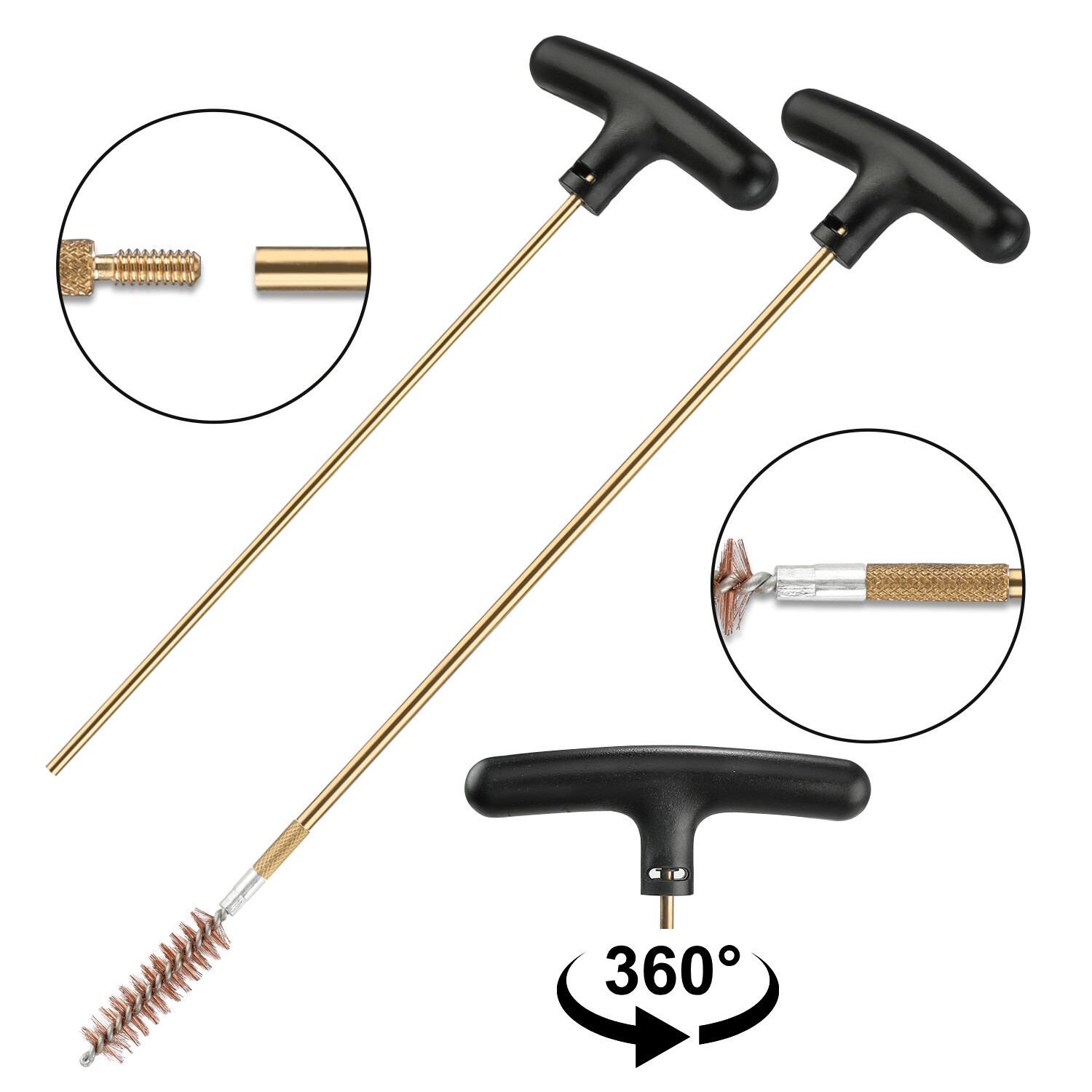 Universal Gun Cleaning Kit for Shotgun Rifle Pistol Muzzleloader for any Caliber