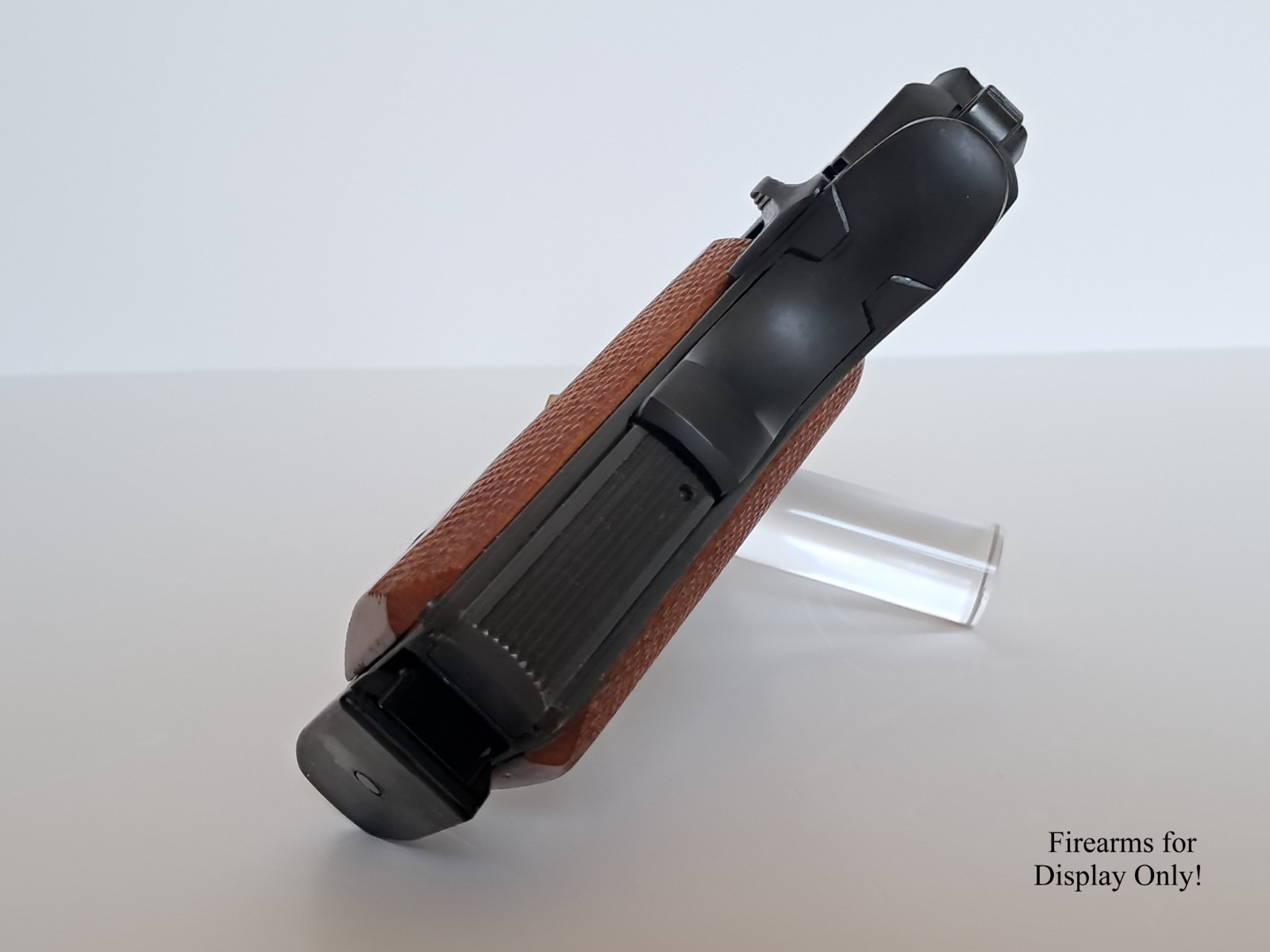 Handgun Firearm Gun Safe Shelf Display Rod - 1 & 1/8" POW*MIA Enamel Topper