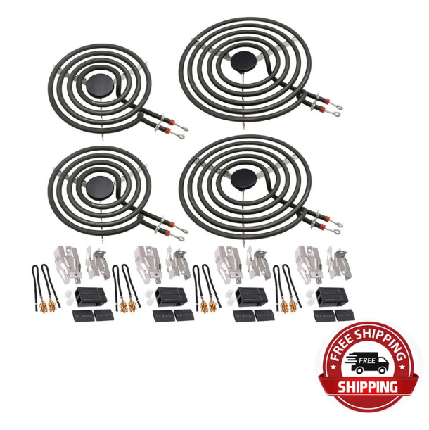 Elemento De Quemador Gama Electrica Pieza De Repuesto Para Estufa Paquete De 4.