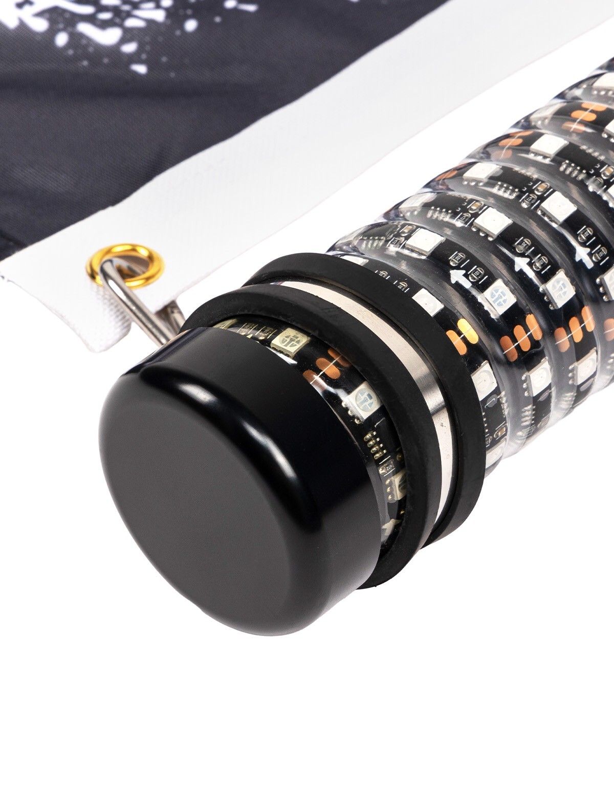 KEMIMOTO 2FT Fat Whip Lights LED Spiral Chasing Lighted w/ Remote & APP Control