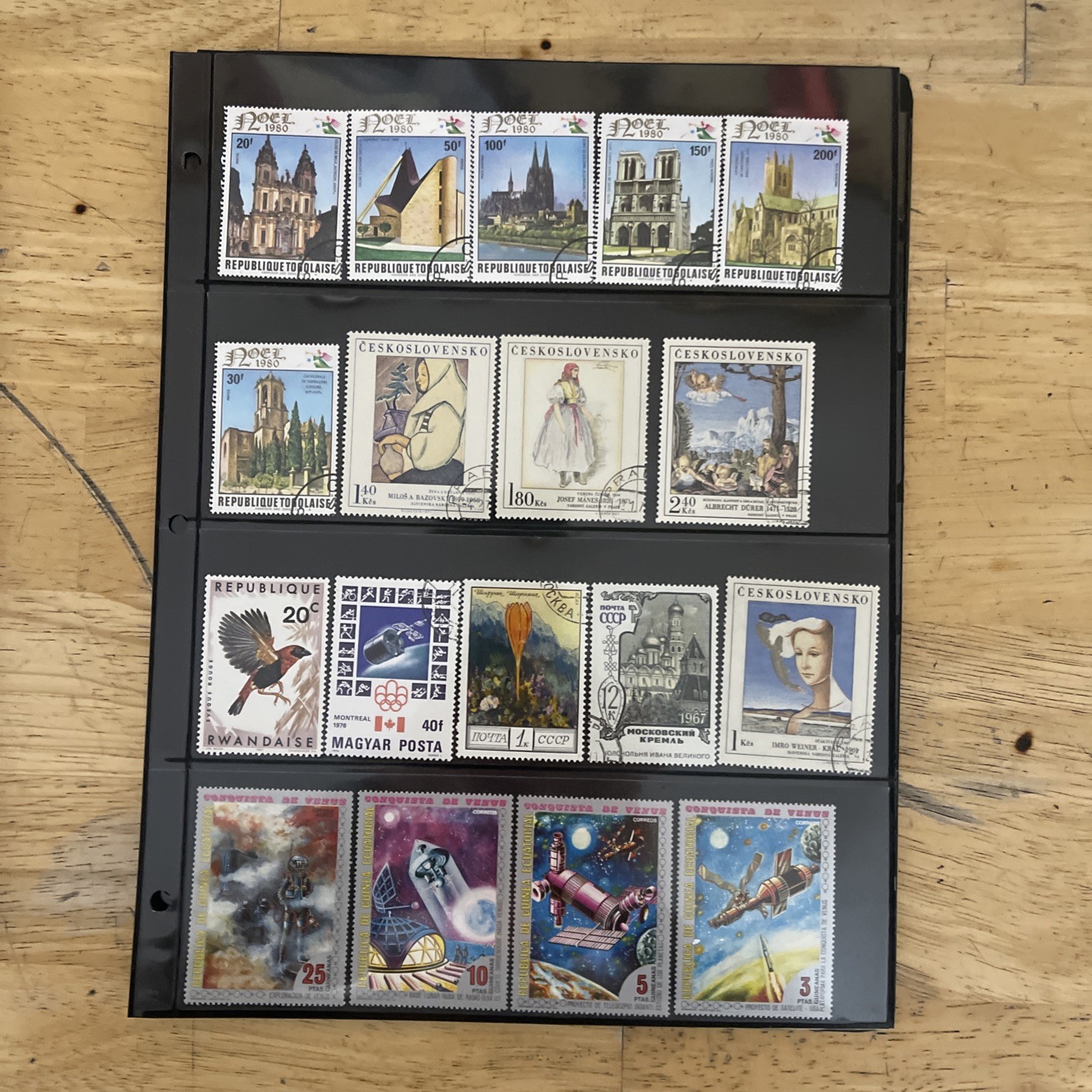 Lot of new and used stamps from all over the world. Off Paper.