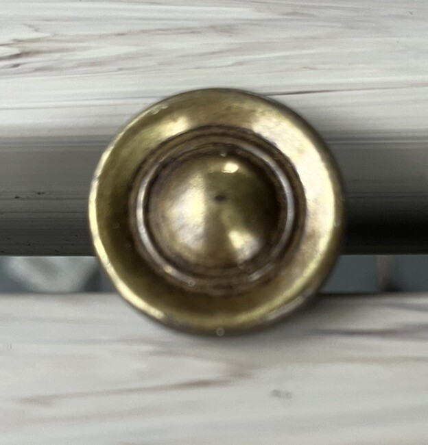 Vintage Brass Drawer Pulls With 3 3/8 In Back Plate, 3 In Center, Lot Of 5 +