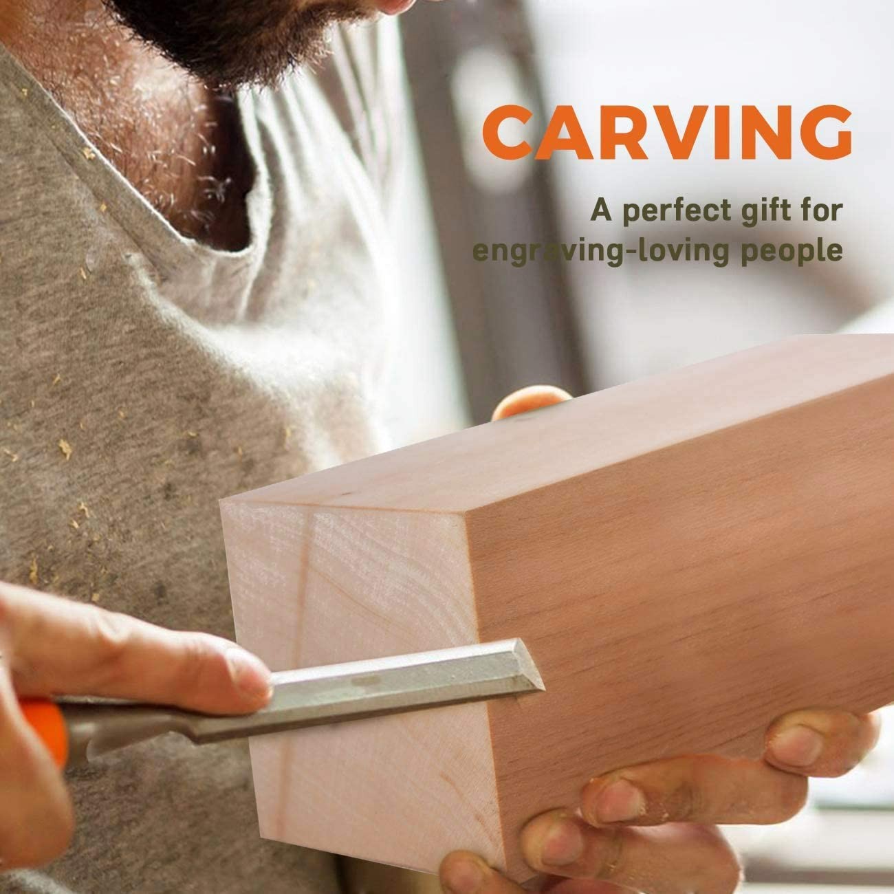 8 Pcs Basswood Blocks for Carving 4x2x2 Inch Soft Wood for Whittling Craft DIY