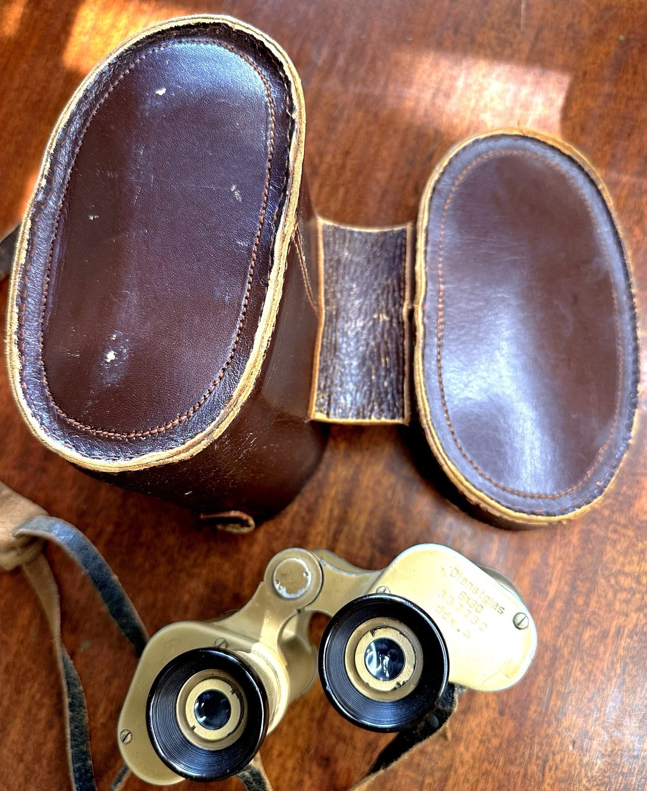 Dienstglas 6x30 DDX Desert Tan German Infantry WWll Binoculars SN 337732