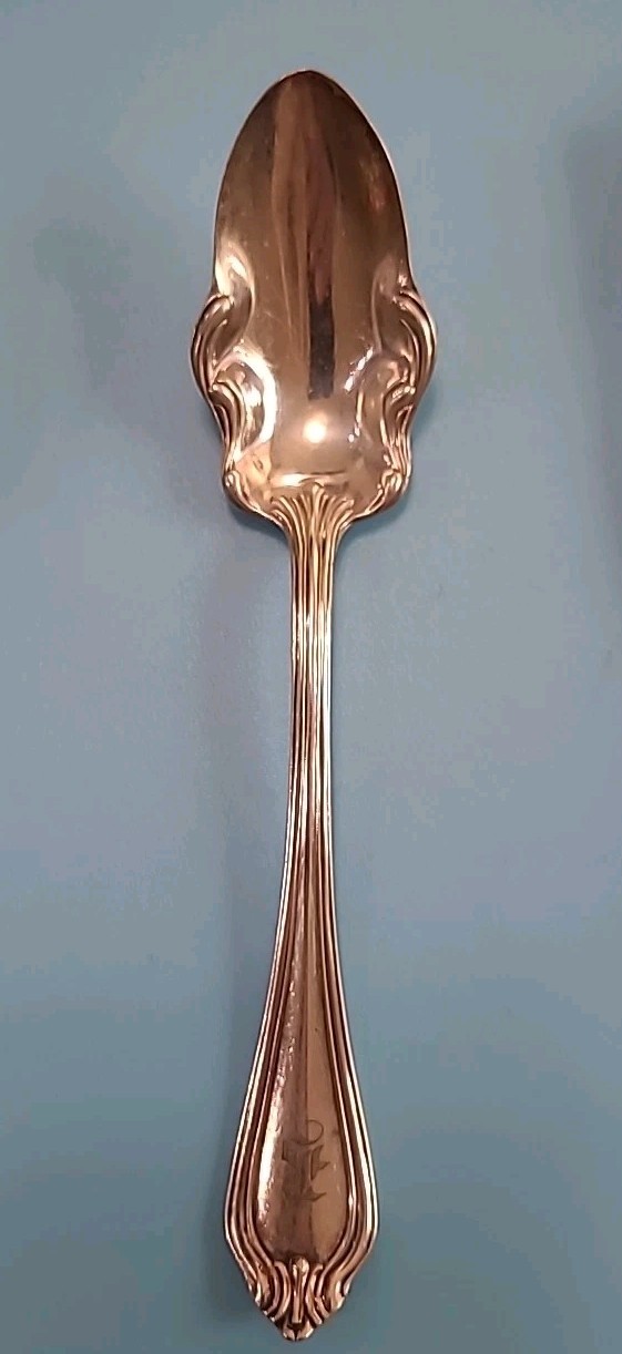 Vintage Set Of 6 A.S. CO 6" Ornate Spoons With Monogram "B" Flatware Silverware