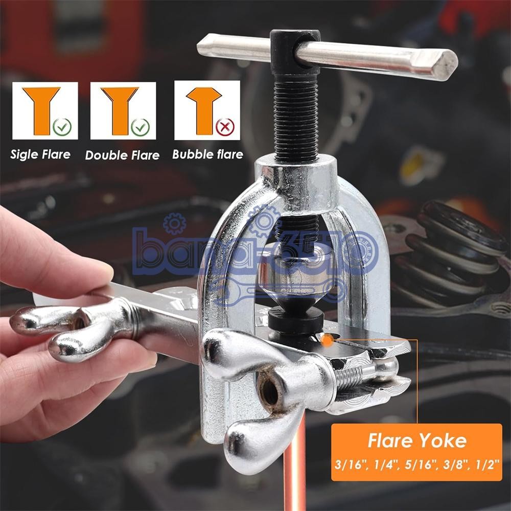 Brake Line Pipe Repair 20 Nuts Fittings Kit 3/16 25ft Copper Pipe Flaring Tools