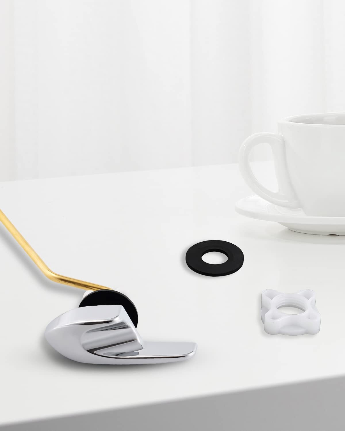 Toilet Tank Flush Lever Handle,Angle Mount Toilet Handle for Kohler K-GP30324-CP